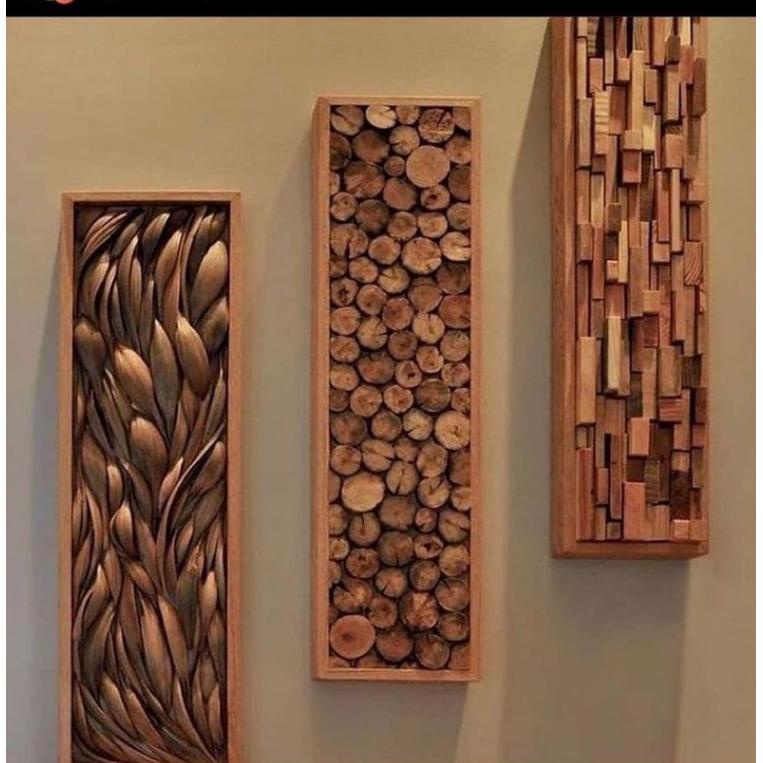 HIASAN DINDING KAYU RUSTYC wood slice / wood slice ukuran  / hiasan dinding wood slice / wood slice 