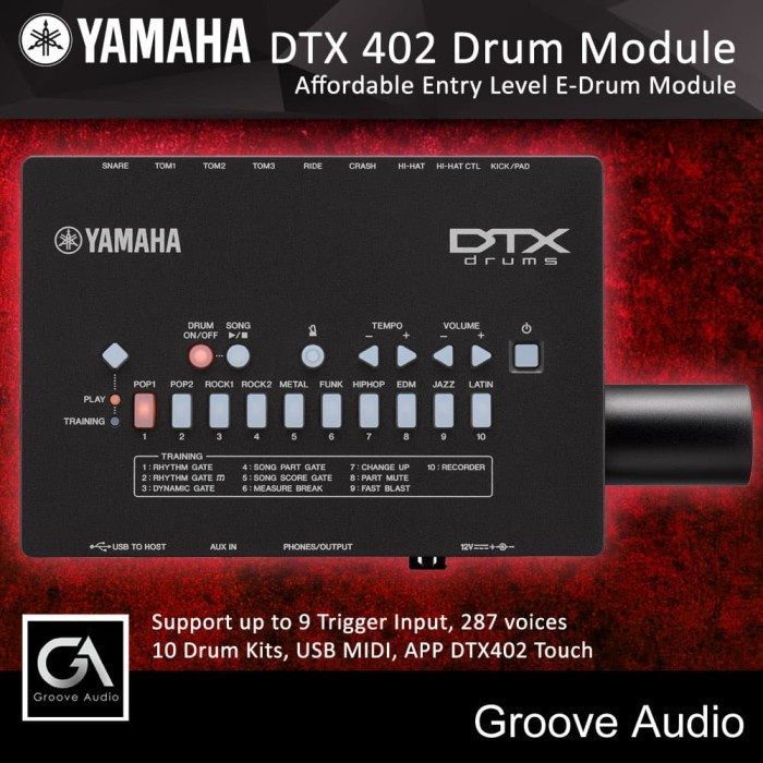 Bestseller Module Drum Elektrik Yamaha Dtx402 / Dtx 402 (Penerus Dtx400 / 400)