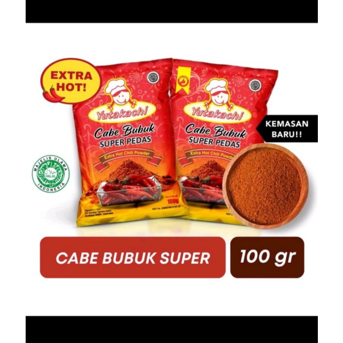 

Cabe bubuk halus Yutakachi 100gram