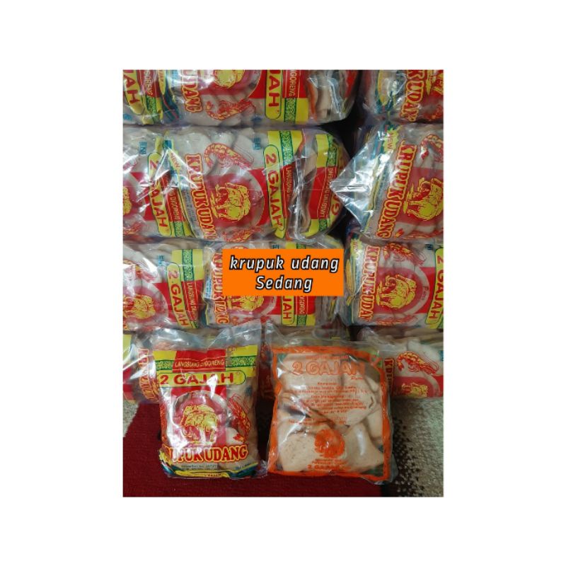Kerupuk Udang Cap 2 Gajah Putra Bal (Sedang)