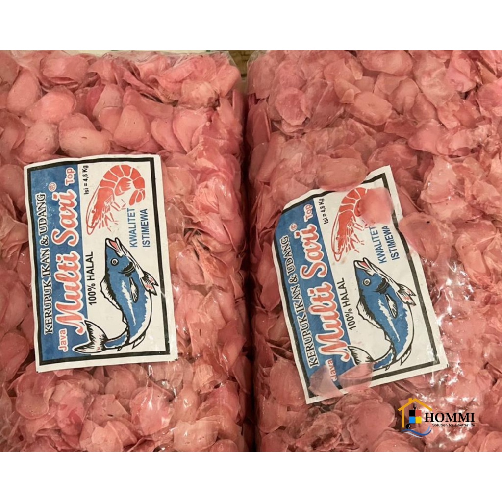 

Kerupuk Ikan Dan Udang Mentah Multi Sari 1 Bal 4,8Kg