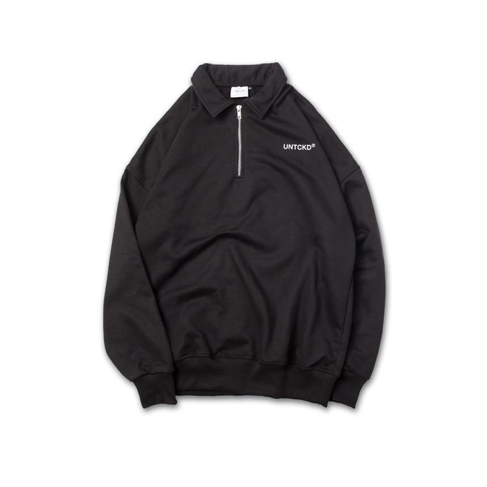 Halfzip Rugby Shirt Black
