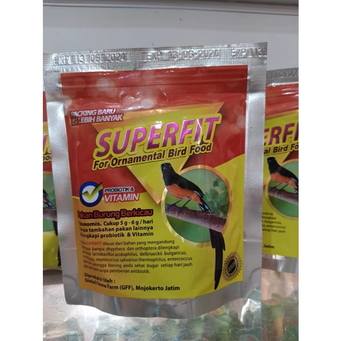 VOER SUPERFIT SILVER VOER TINGGI PROTEIN KHUSUS BURUNG PEMAKAN BUAH