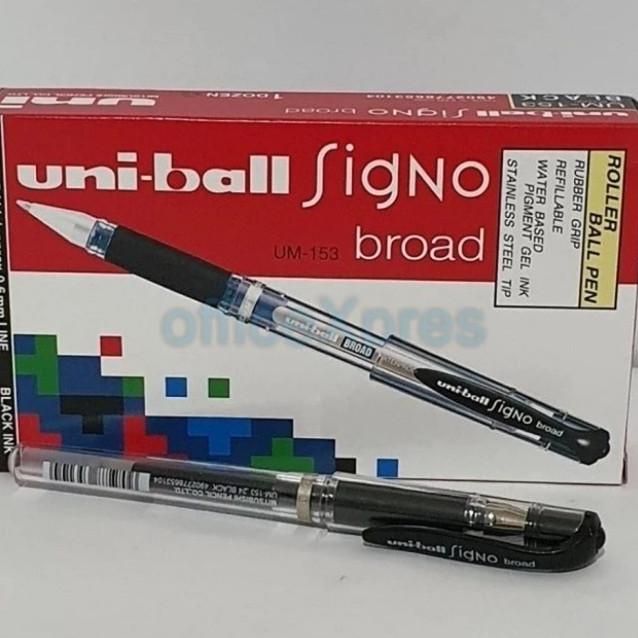 

pulpen gell uniball signo broad UM - 153 /pen uniball ink 1.0 mm