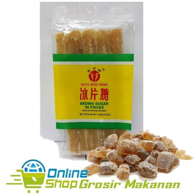 

Gula merah / Gula Batu Cokelat / Brown Sugar In Pieces 400 Gr / Halal