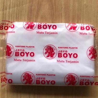 

.........] Kantong Plastik HDPE Joyo Boyo 9x18 1/4kg Buram 0.15 Tahan Panas
