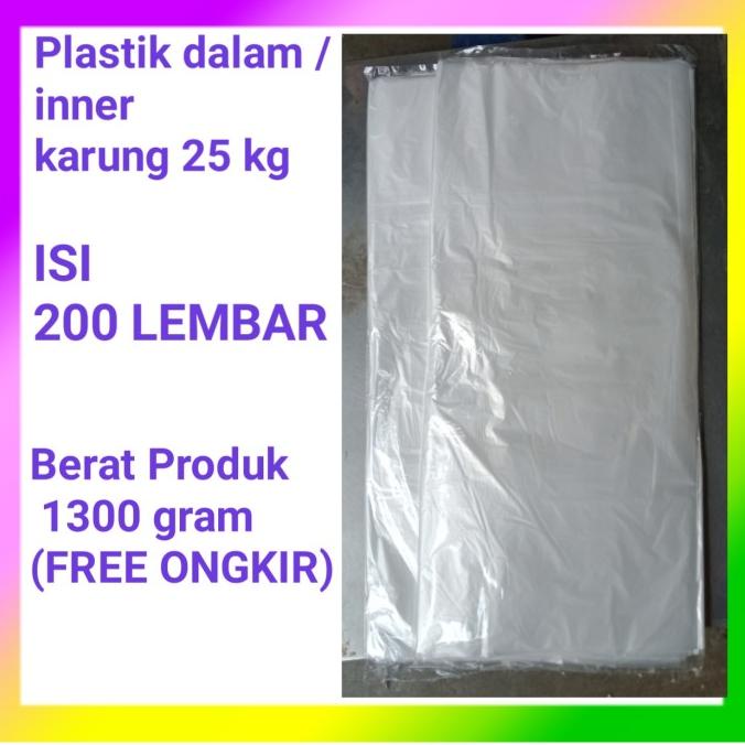 

((((()paling dicari] Plastik dalaman (inner) karung 25 kg isi 200 lembar