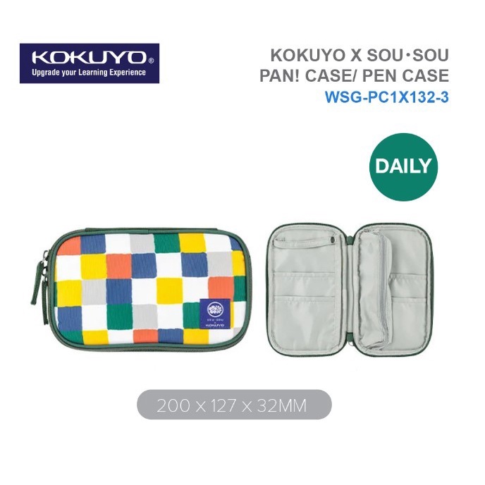 

Terlaris Kokuyo X SouSou Multi-Functional Pencil / Pen Case Wsg-Pc1X1323