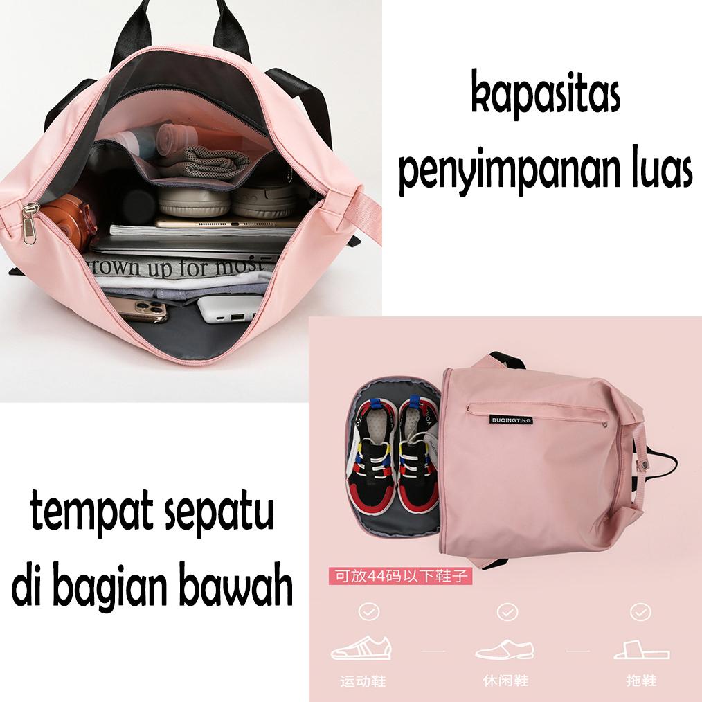 [  TCT ] Tas Travel / Tas Duffel / Tas Olahraga / Backpack / Ransel  Gym Fitness Organizer / Fitness