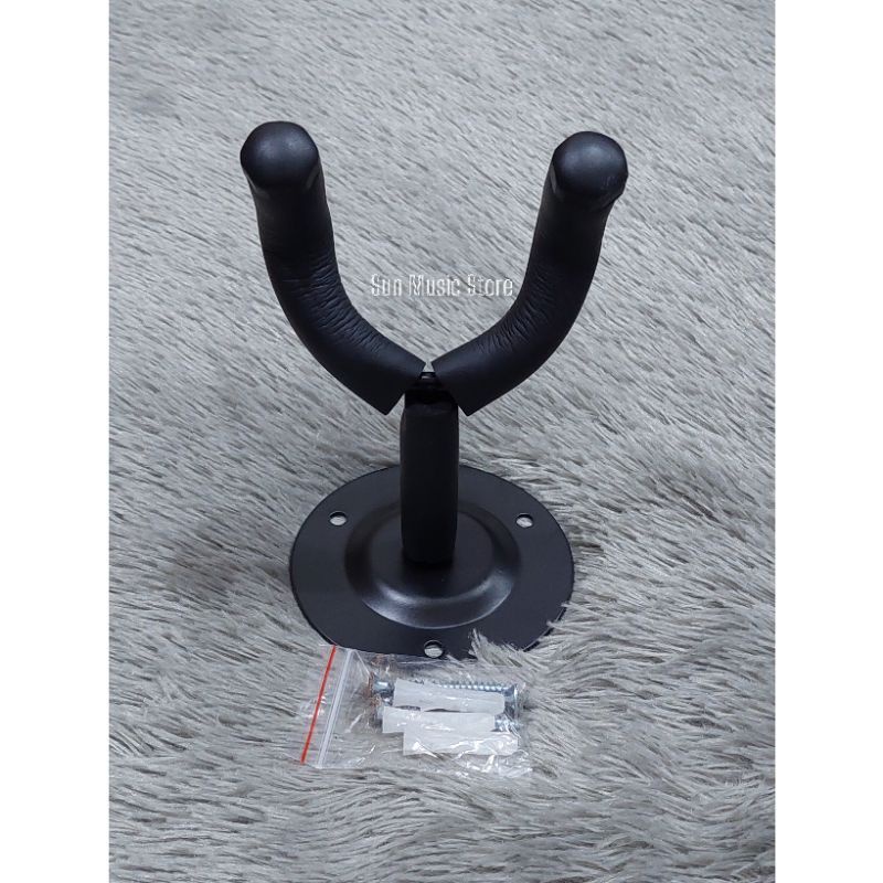Stand Hanger Gitar dan Bass Akustik Elektrik - Wall Hanger Gitar dan Bass - Stand Dinding Gitar dan 