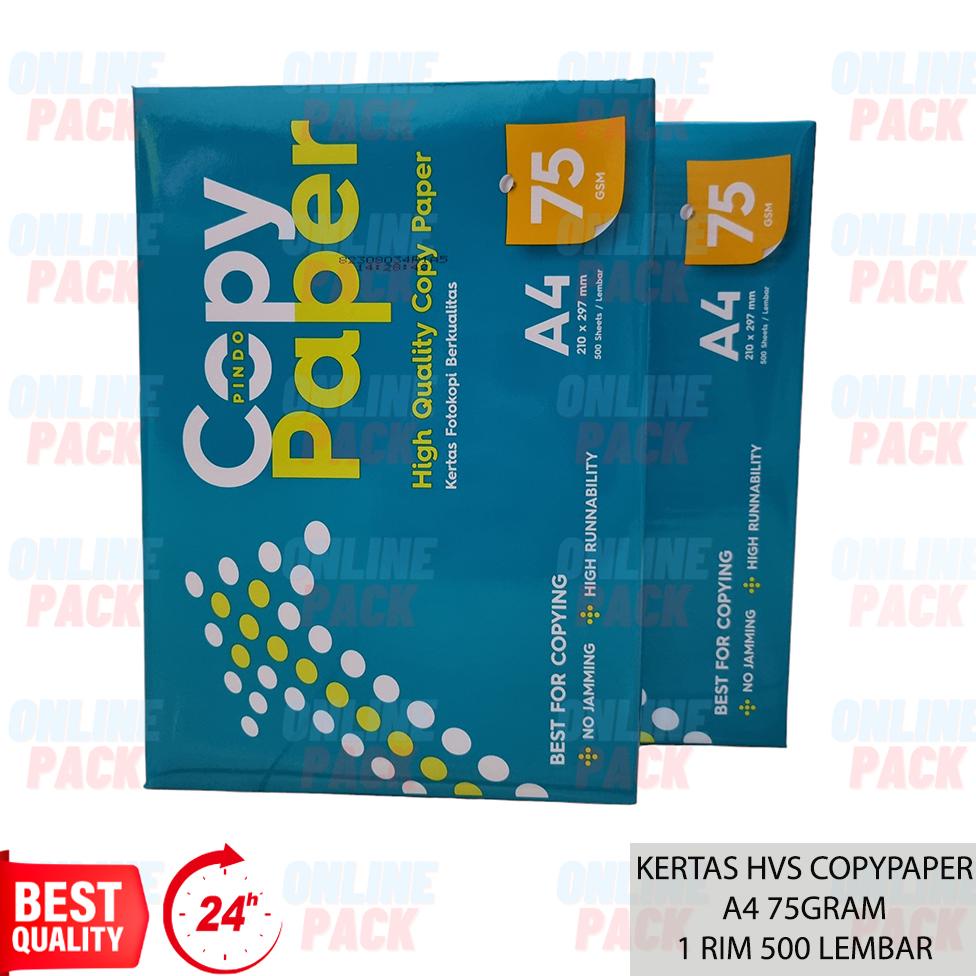 

BUS307 KERTAS HVS COPYPAPER COPY PAPER A4 75GR 75 GRAM 1 RIM 500 LEMBAR PRINT PAPER TERMURAH