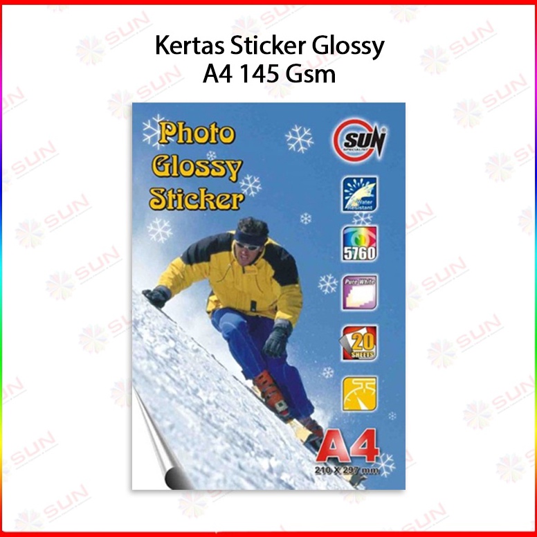 

Buruan pesan Kertas Stiker Foto Glossy A4 - Glossy Photo Sticker Paper 145 Gsm ( Support Printer Epson/Canon/HP/Brother Ori (Dye ) - 664, 003, 673, 001 )