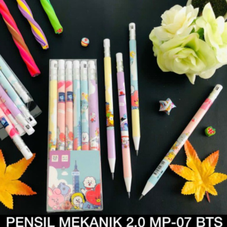 

Dipesan ya (12pc) pensil mekanik 2.0mm/pensil cetek/mechanic pencil