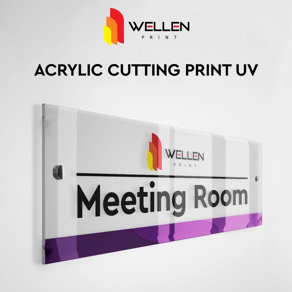 

Prioritas WELLEN PRINT - Acrylic Sign Board UV Print / Akrilik Papan Nama Tanda Ruangan / Pelunjuk Arah / Custom Signage Acrylic