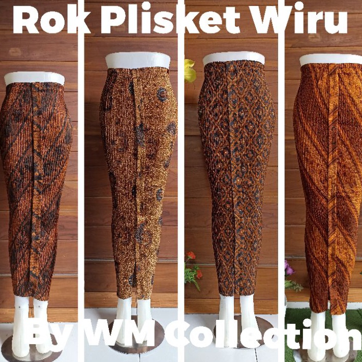 [A❣14 K] WM>ROK PLISKET BATIK WIRU/ROK PLISKET  TERMURAH /ROK PLISKET RESEPSI/ Rok plisket Among tam