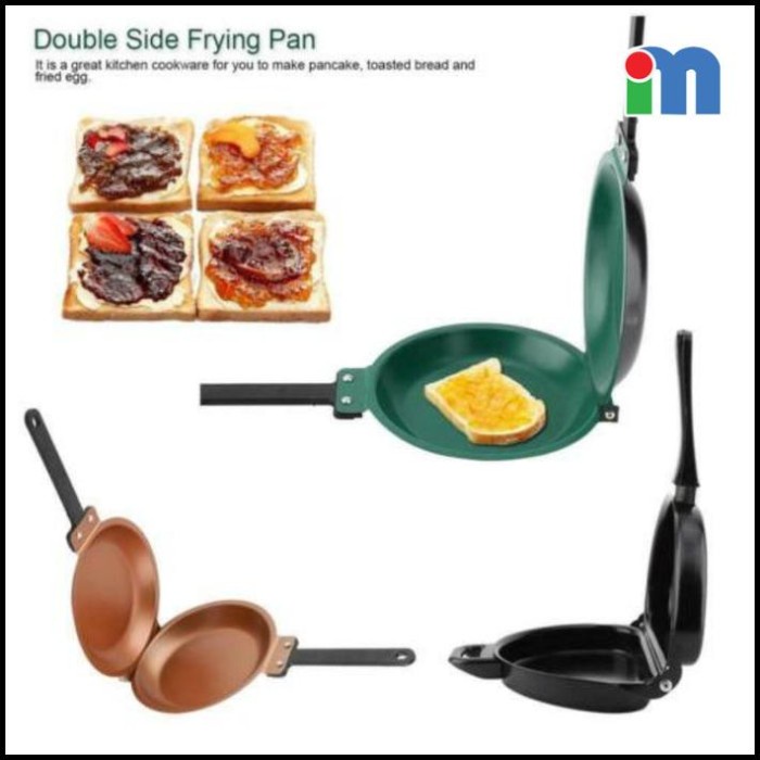 ✅KLH✅ Double Side Frying Pan - Wajan Flip Dua Sisi Lapis Keramik Best Seller LIMITED