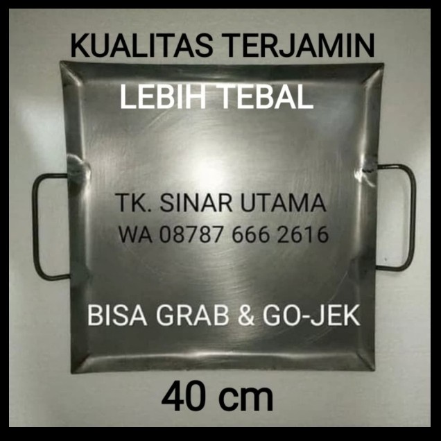 ✅KLH✅ Wajan Roti Bakar Besar 40Cm Burner Kebab Burger Sosis Grill Panggangan TERBARU