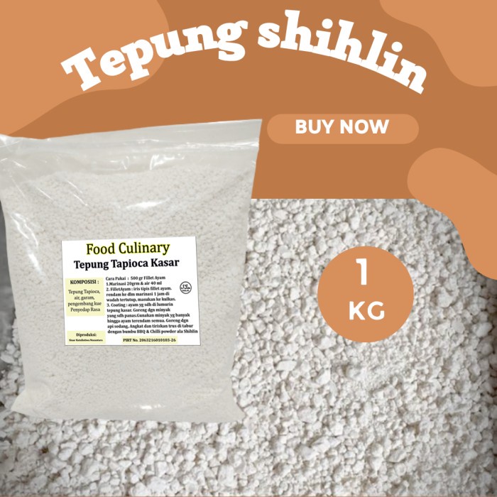 

Terlaris Satu Dus 10Kg Tepung Crispy Shihlin Tapioka Kasar By Jne Trucking