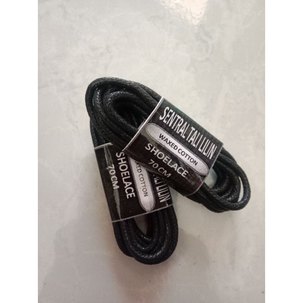 tali sepatu lilin 70cm hitam