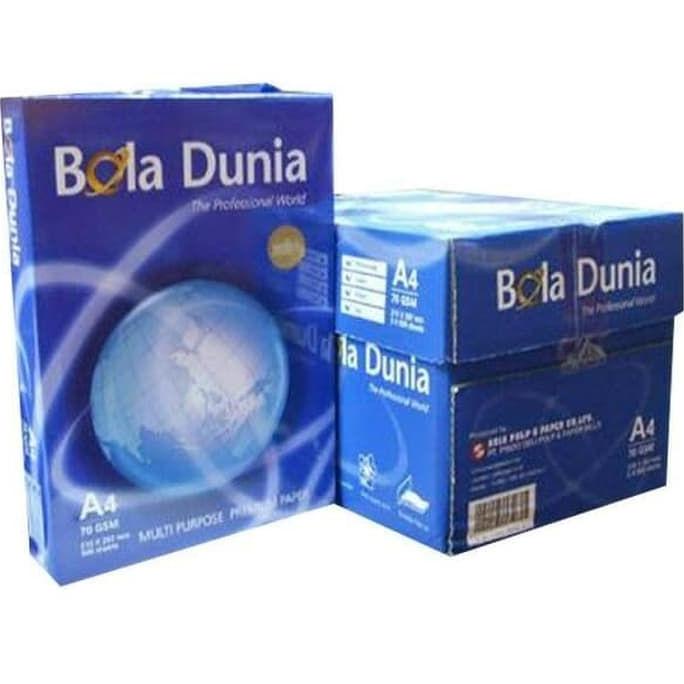 

*****] Bola Dunia Kertas HVS A4 70 gsm 210 x 297 mm / Print / Fotocopy