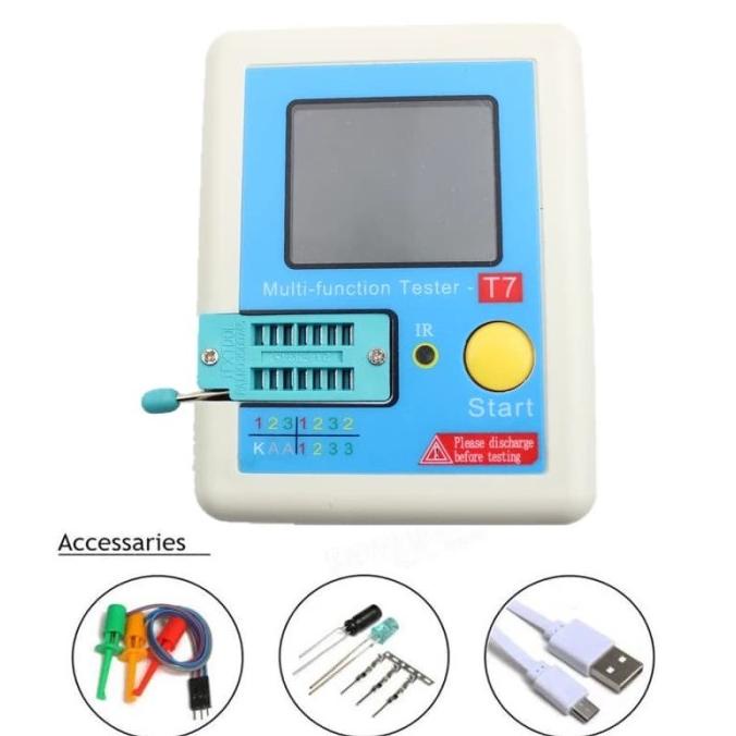 Perkakas Lcr-T7 Esr Meter Transistor Tester Diode Triode Capacitance
