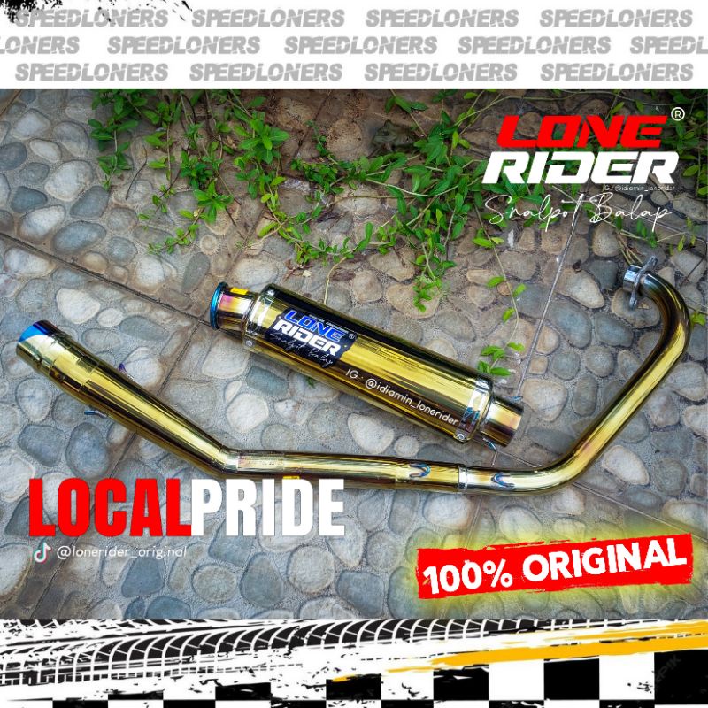Knalpot LR Lone Rider Original - Road Race - RR Gold - VIXION SERIES