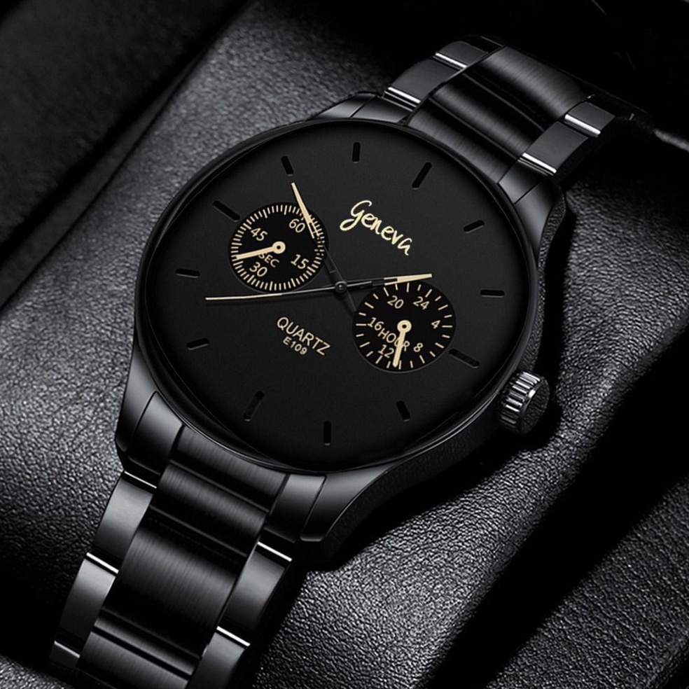 LANGSUNG KIRIM SANGCAKRA Jam Tangan Pria Kasual Dial Tipis Quartz Analog Model Terbaru Stainless Ste