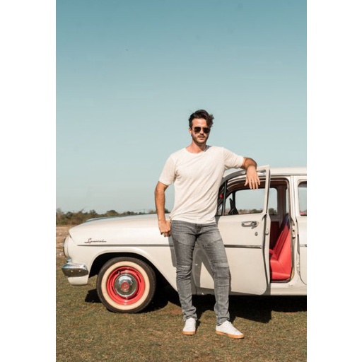 Terbaru.. Weird Jeans  - Biker Jeans Pure Grey - Celana Jeans Stretch Polos Skinny Slimfit