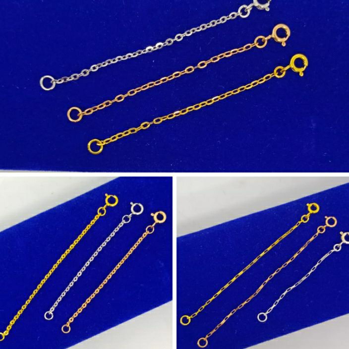 [IJE/☎] rantai extension perak asli 925/penyambung gelang/penyambung kalung/asli silver - treending✯