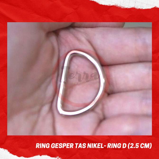 Ring Gesper Tas Rol Nikel Ring D Ring Segitiga Cantolan Persegi Panjan