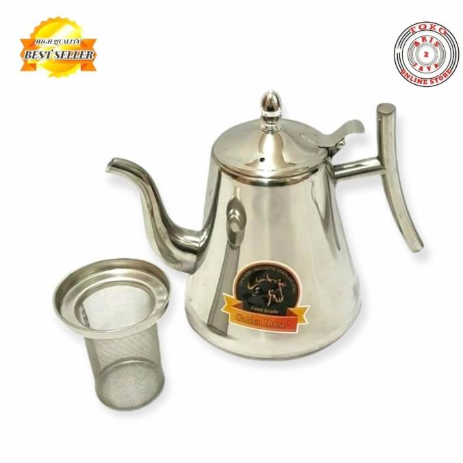 ] TEKO TEH KOPI CLASSY KETTLE 2 LITER STAINLESS STEEL TEBAL