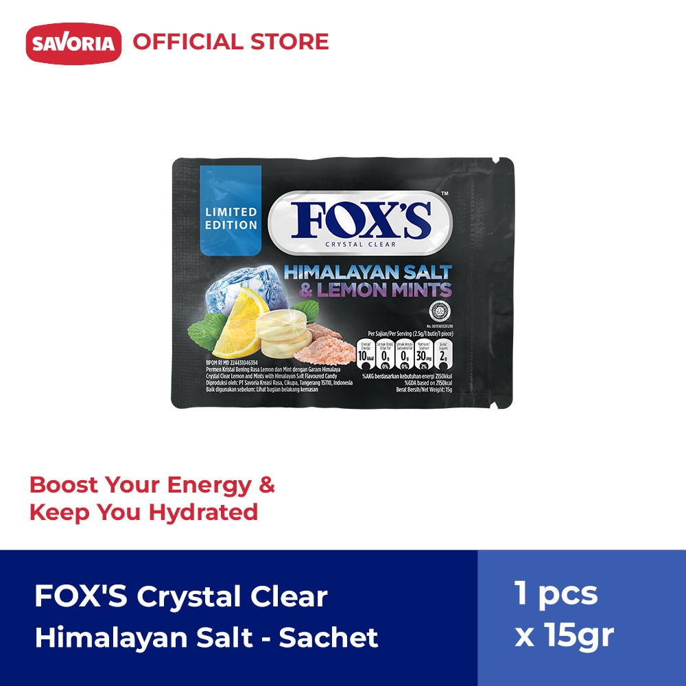 

FOX'S Permen Himalayan Salt & Lemon Mints 15 g