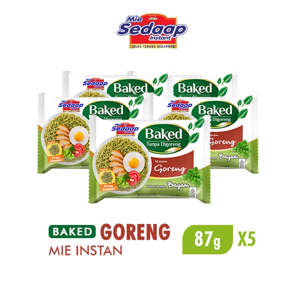 

Sedaap Baked Mie Instan Goreng 87g 5 Pcs