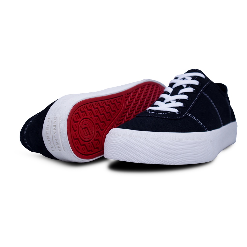 FE3A - 1489 - Eternity Full Black Canvas Vulcanized Shoes | Sepa