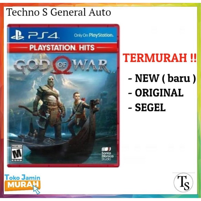 Kaset Ps4 God Of War 4 - God Of War Ps 4 Original New