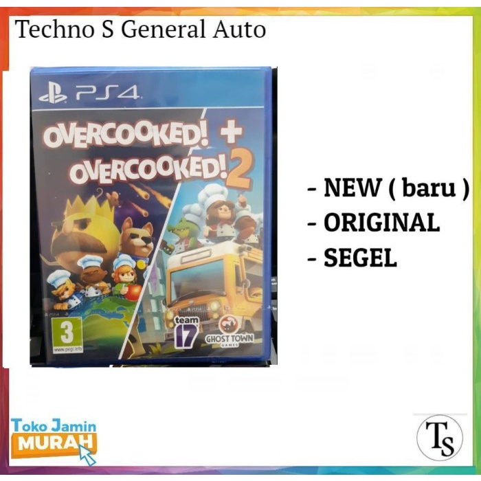 Ps4 Overcooked 2 - Kaset Cd Ps 4 Overcooked 2