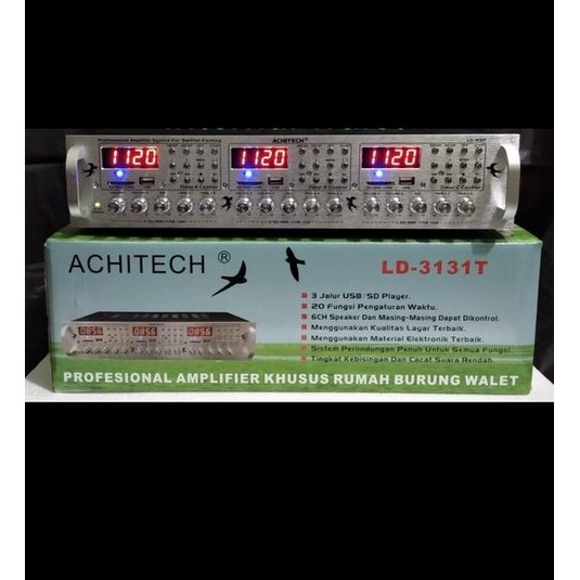 Murah Ampli Walet 6 Channel 3 Player 3 Timer