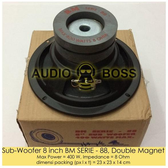 FREE ONGKIR Speaker Subwoofer 8 inch BM SERIE - 88 Double Magnet