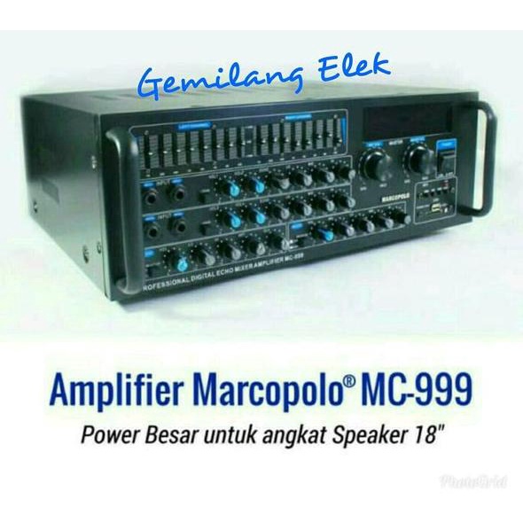 POWER AMPLIFIER MARCOPOLO MC-999 KARAOKE