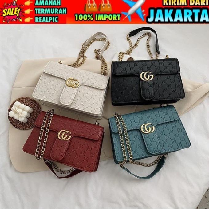 TI 3042 - TAS SELEMPANG WANITA IMPORT MURAH TAS BATAM TAS PESTA - B