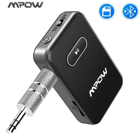 MPOW MPBH182AB Bluetooth 4.0 Receiver Adapter Support TF Card Max 32G