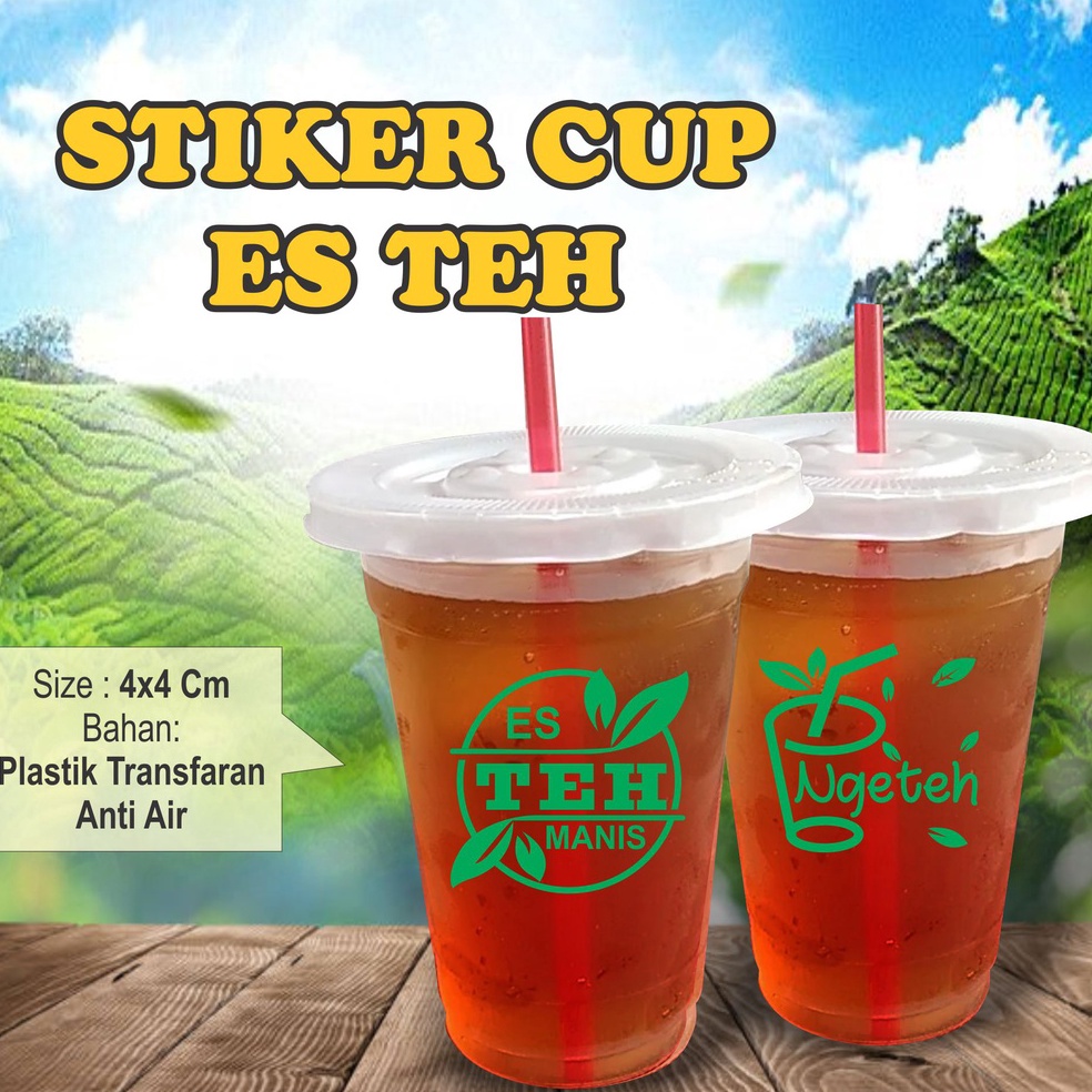 

YSSQ2891 Stiker Cup Es Teh Isi 100