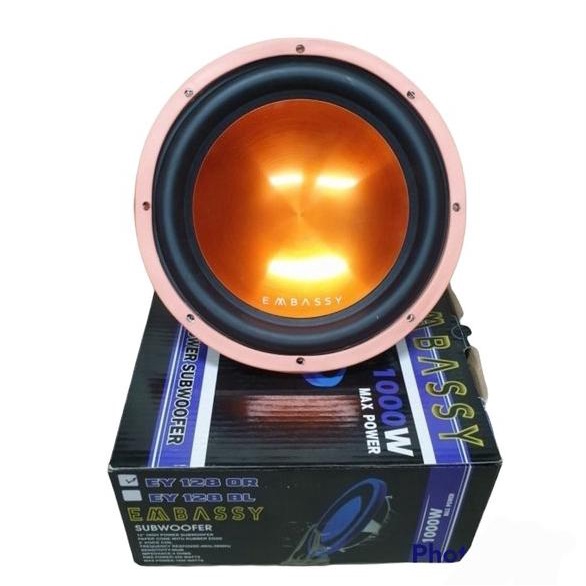 SUBWOOFER EMBASSY EY-128 12 INCH 1000 watt baru
