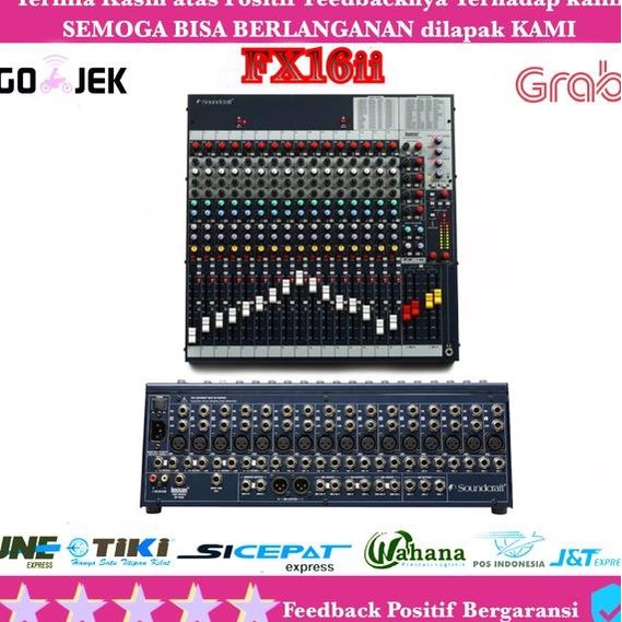 Murah  Mixer soundcraft fx16ii effect lexicon full mono 16 Channel