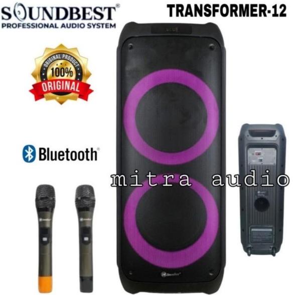 FREE ONGKIR Speaker aktif portabel Soundbest transformer 12 professional