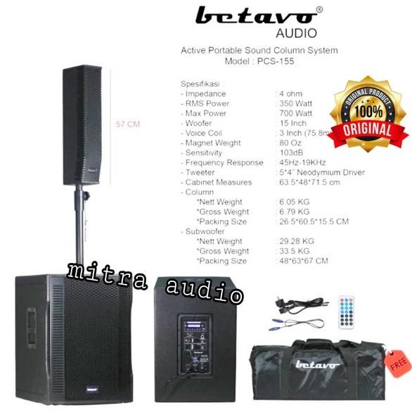 Speaker aktif column original Betavo pcs 155