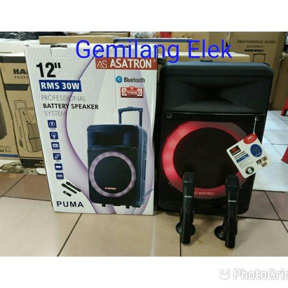 Speaker Portable Wireless ASATRON PUMA 12 inch