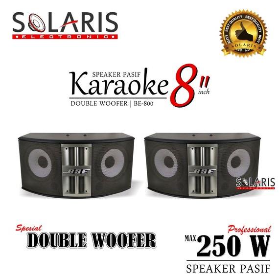 FREE ONGKIR SPEAKER KARAOKE PASIF 8 Inch DOUBLE WOOFER BSE BE-800