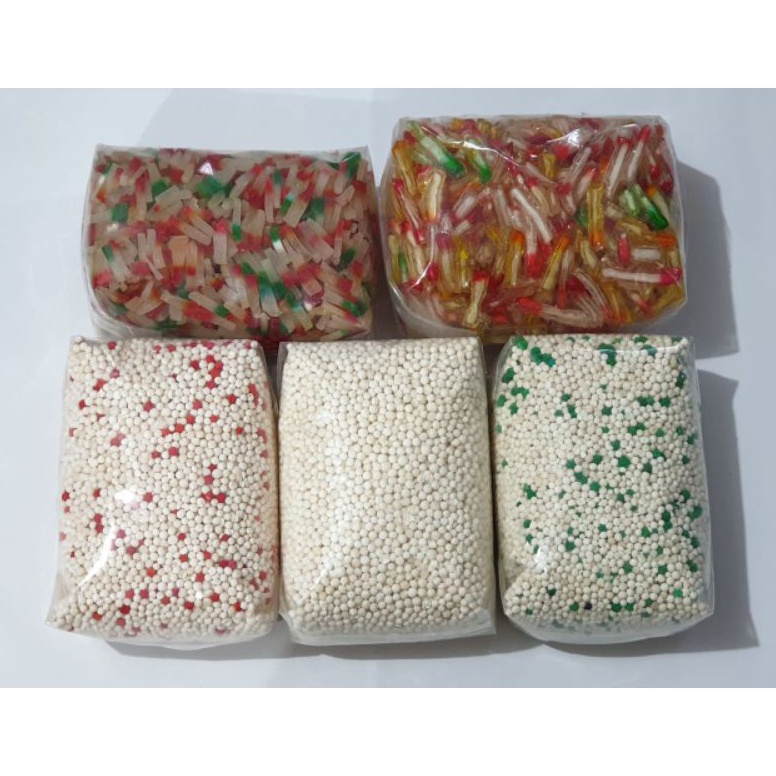 

6.6 FLASH SALE Uenaakk Sagu Mutiara 500 Gram Sekoteng Biji Delima Dawet Cendol Sagu Biji Delima Pacar Cina Sagu