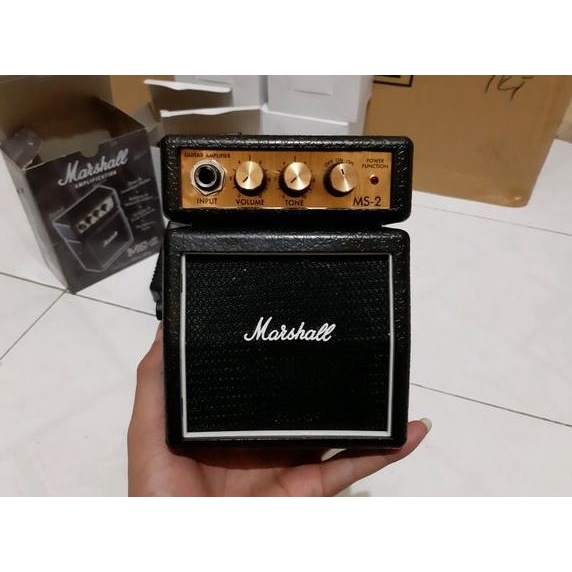 Ampli gitar mini marshall MS-2 original plus adaptor
